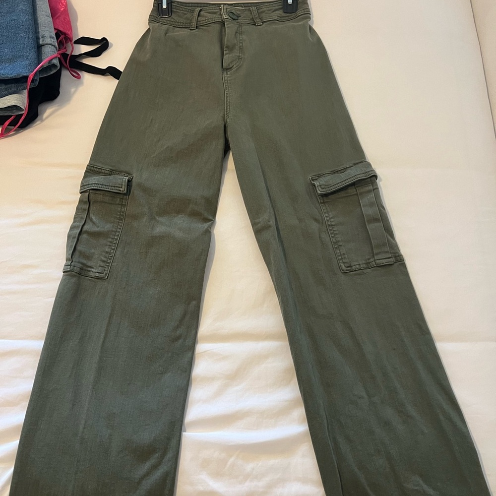 Denim&Co Sage Green Trousers